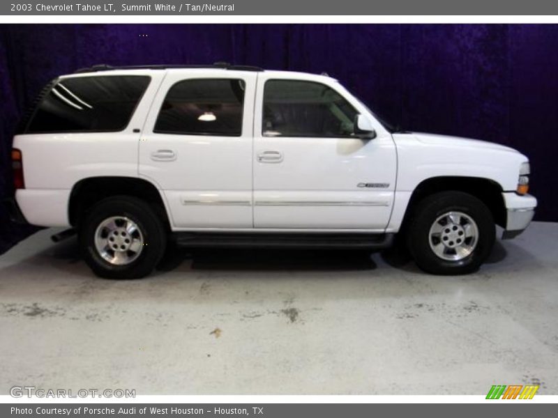 Summit White / Tan/Neutral 2003 Chevrolet Tahoe LT