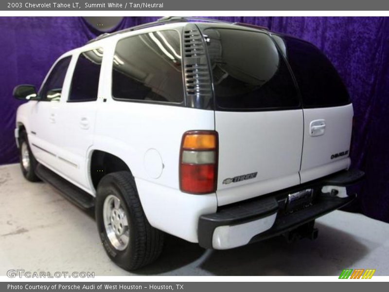 Summit White / Tan/Neutral 2003 Chevrolet Tahoe LT
