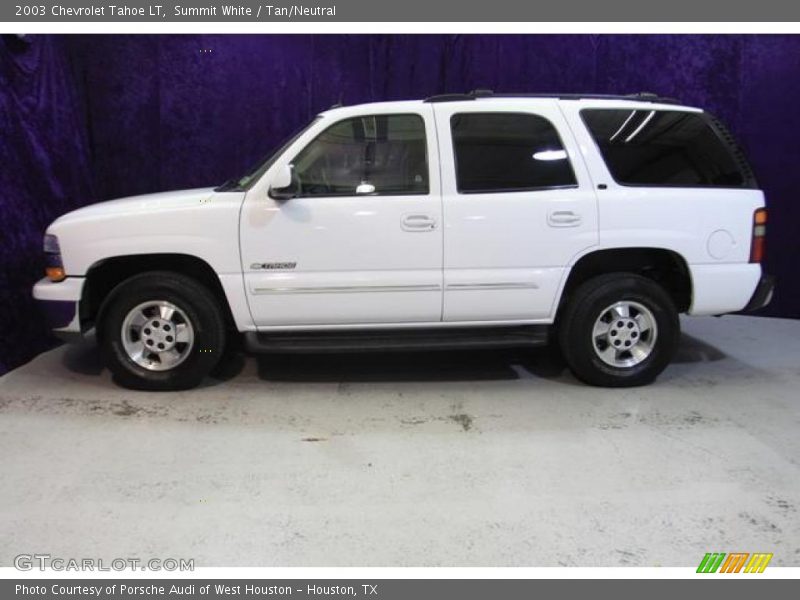 Summit White / Tan/Neutral 2003 Chevrolet Tahoe LT