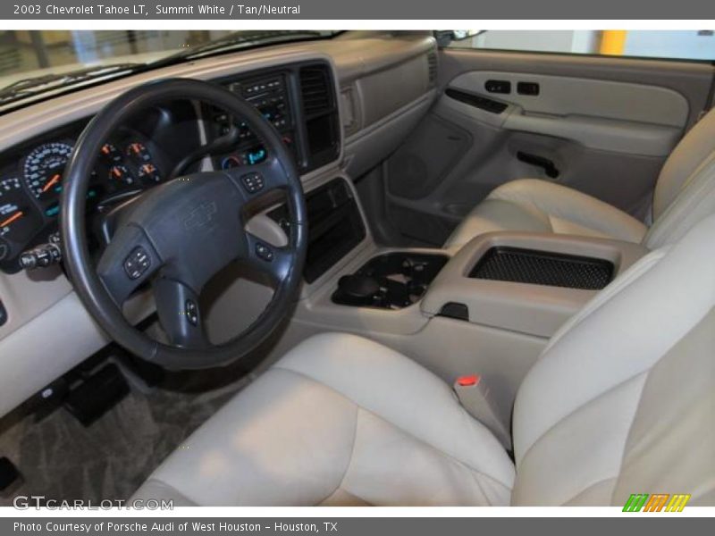 Summit White / Tan/Neutral 2003 Chevrolet Tahoe LT