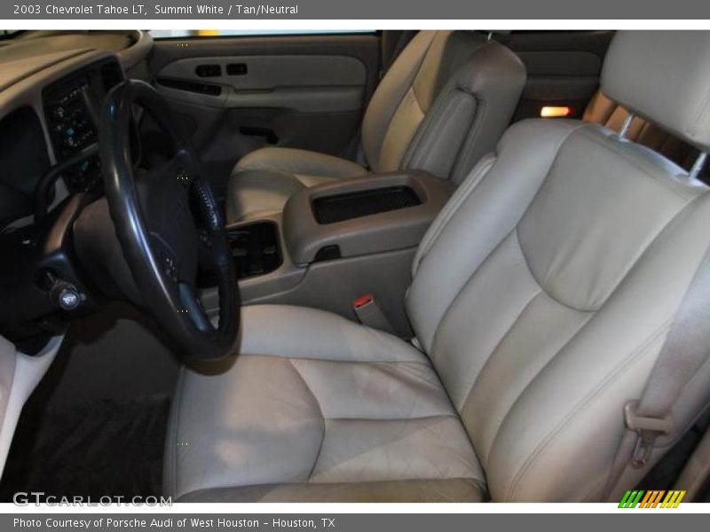 Summit White / Tan/Neutral 2003 Chevrolet Tahoe LT
