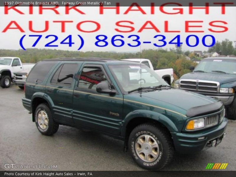 Fairway Green Metallic / Tan 1997 Oldsmobile Bravada AWD