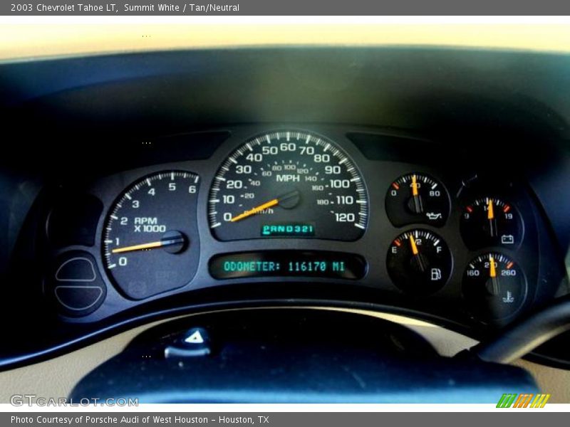 Summit White / Tan/Neutral 2003 Chevrolet Tahoe LT