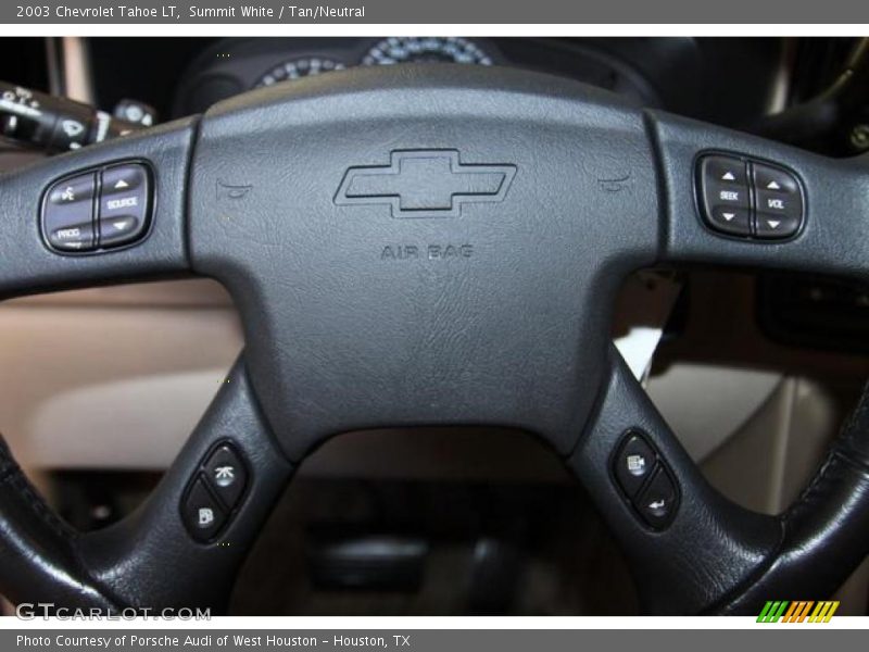 Summit White / Tan/Neutral 2003 Chevrolet Tahoe LT