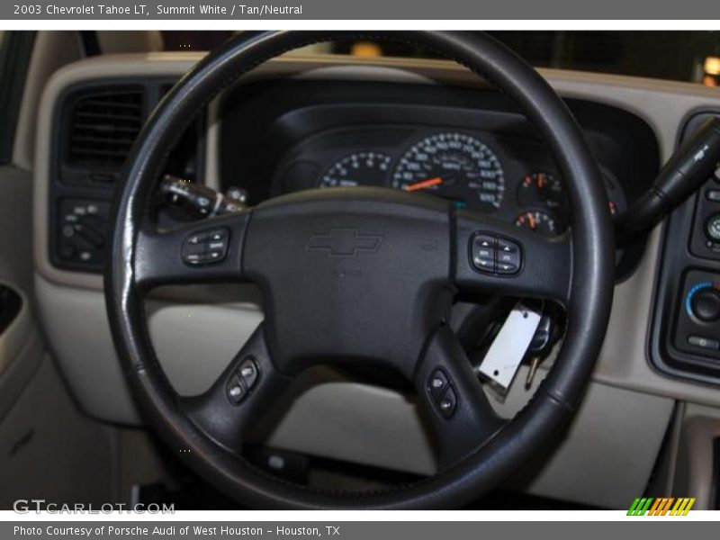 Summit White / Tan/Neutral 2003 Chevrolet Tahoe LT