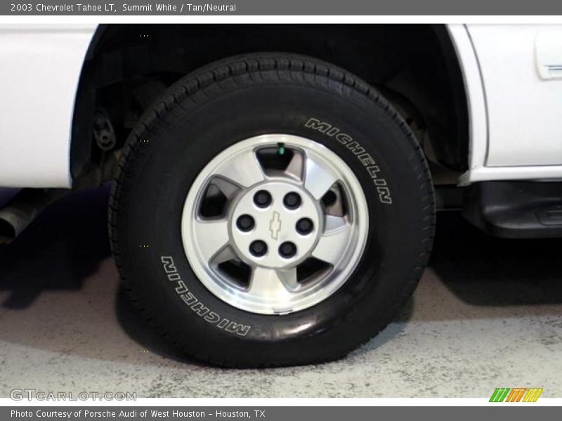 Summit White / Tan/Neutral 2003 Chevrolet Tahoe LT