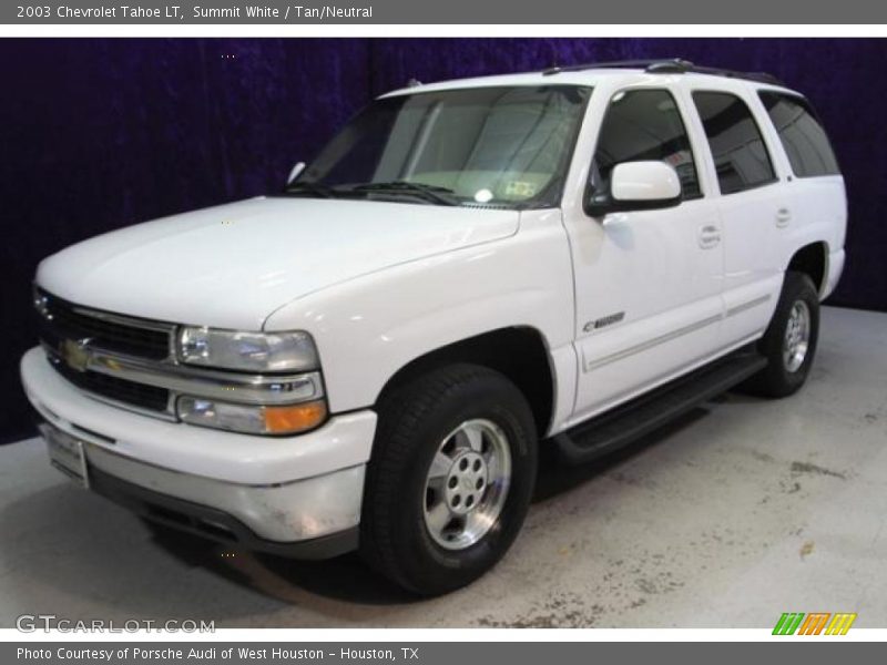 Summit White / Tan/Neutral 2003 Chevrolet Tahoe LT