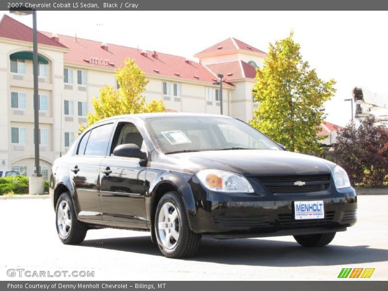 Black / Gray 2007 Chevrolet Cobalt LS Sedan