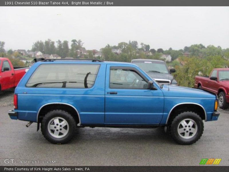 Bright Blue Metallic / Blue 1991 Chevrolet S10 Blazer Tahoe 4x4