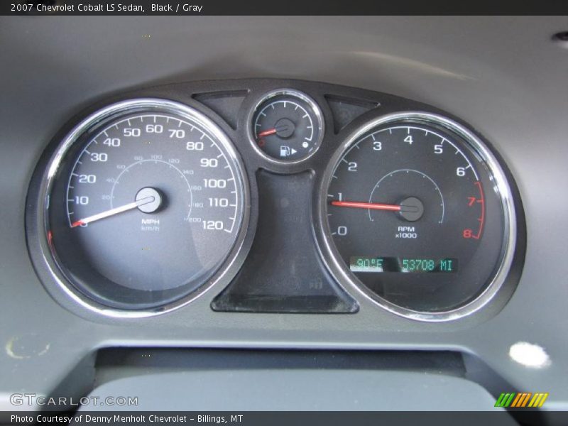 Black / Gray 2007 Chevrolet Cobalt LS Sedan