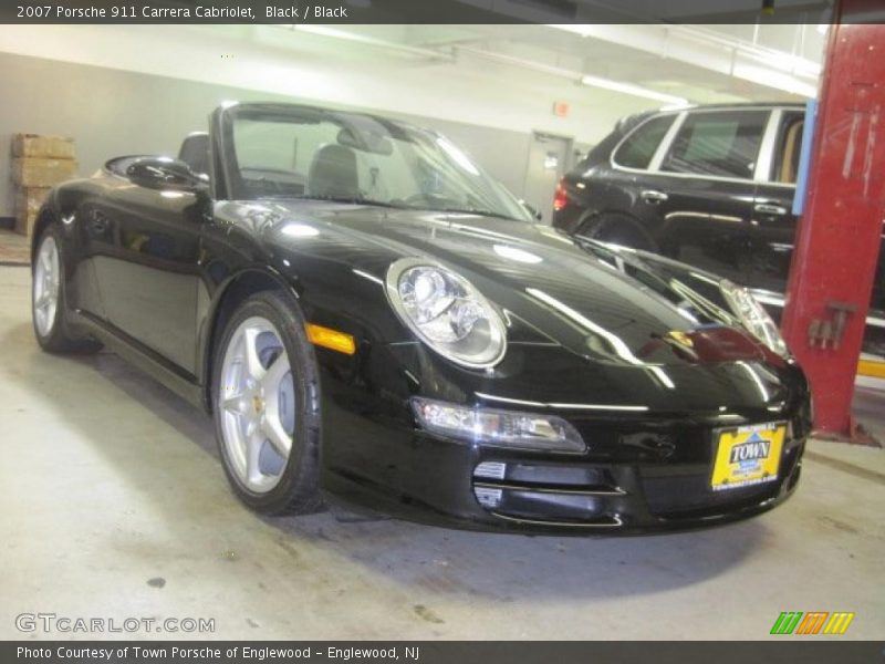 Black / Black 2007 Porsche 911 Carrera Cabriolet