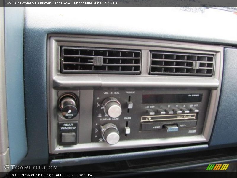 Bright Blue Metallic / Blue 1991 Chevrolet S10 Blazer Tahoe 4x4
