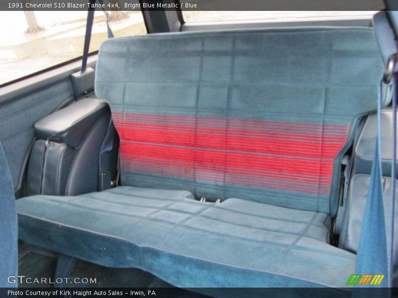 Bright Blue Metallic / Blue 1991 Chevrolet S10 Blazer Tahoe 4x4