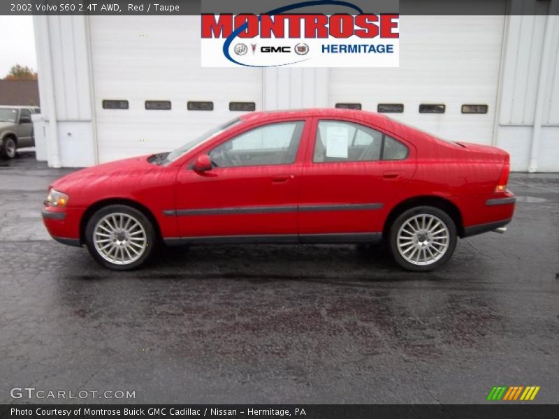Red / Taupe 2002 Volvo S60 2.4T AWD