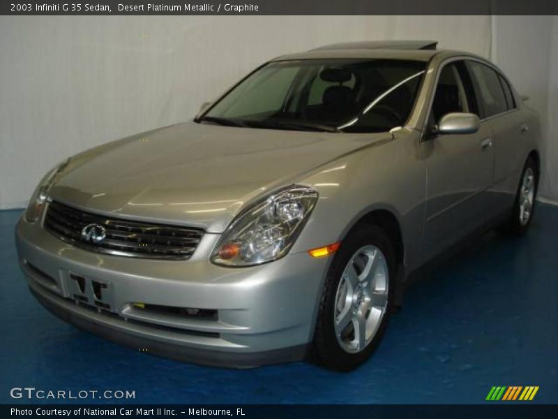 Desert Platinum Metallic / Graphite 2003 Infiniti G 35 Sedan