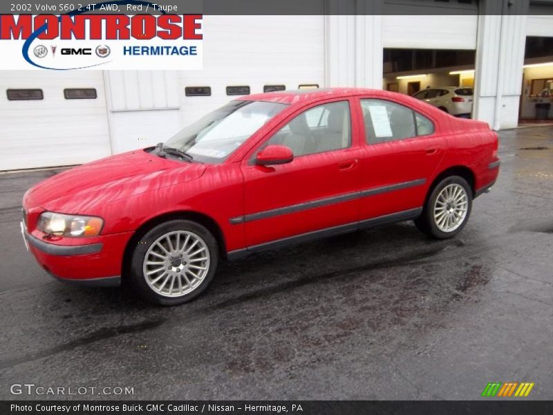 Red / Taupe 2002 Volvo S60 2.4T AWD