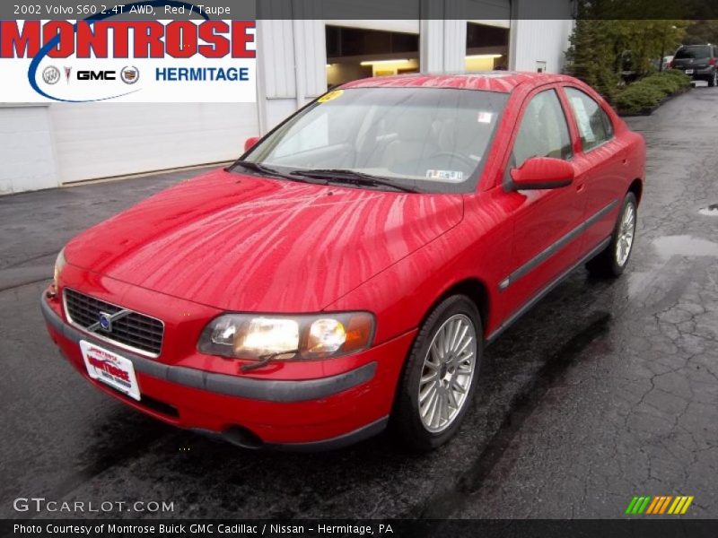 Red / Taupe 2002 Volvo S60 2.4T AWD