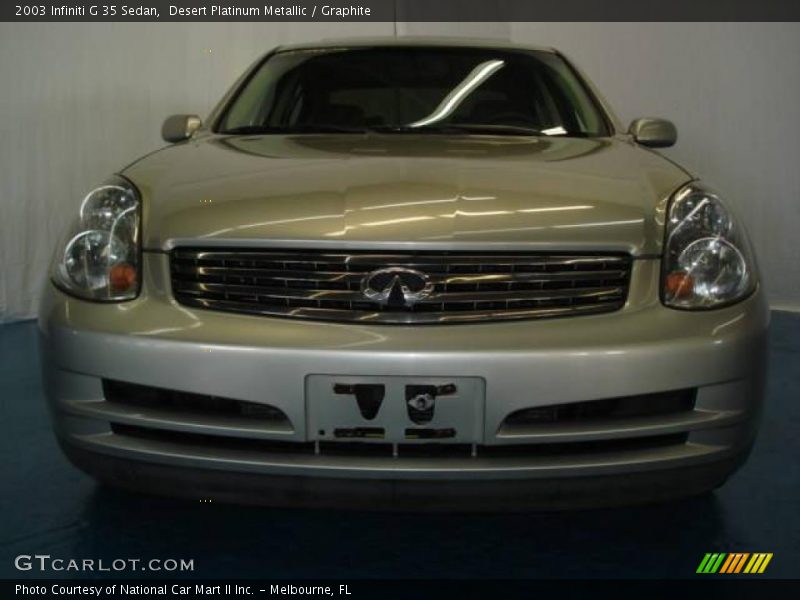 Desert Platinum Metallic / Graphite 2003 Infiniti G 35 Sedan