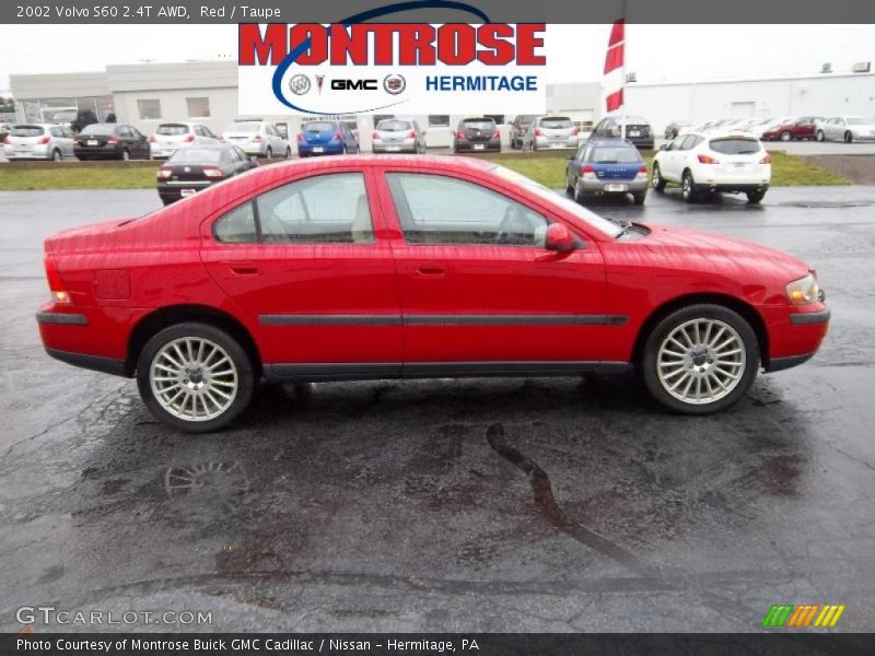 Red / Taupe 2002 Volvo S60 2.4T AWD