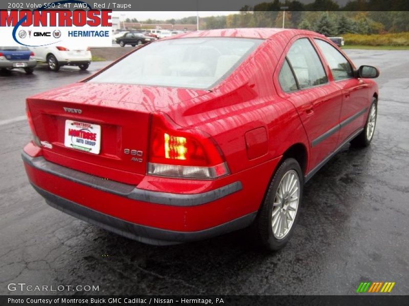 Red / Taupe 2002 Volvo S60 2.4T AWD