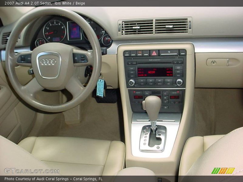 Ibis White / Beige 2007 Audi A4 2.0T Sedan