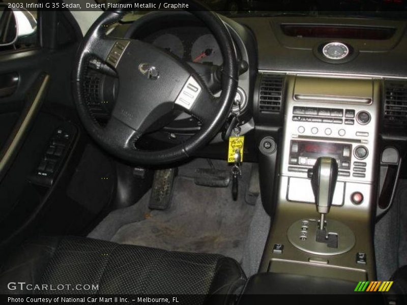 Desert Platinum Metallic / Graphite 2003 Infiniti G 35 Sedan