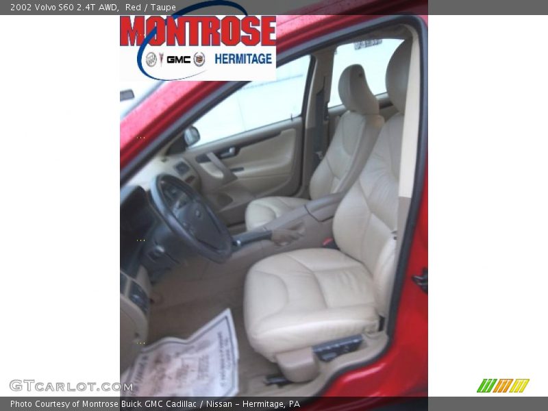 Red / Taupe 2002 Volvo S60 2.4T AWD