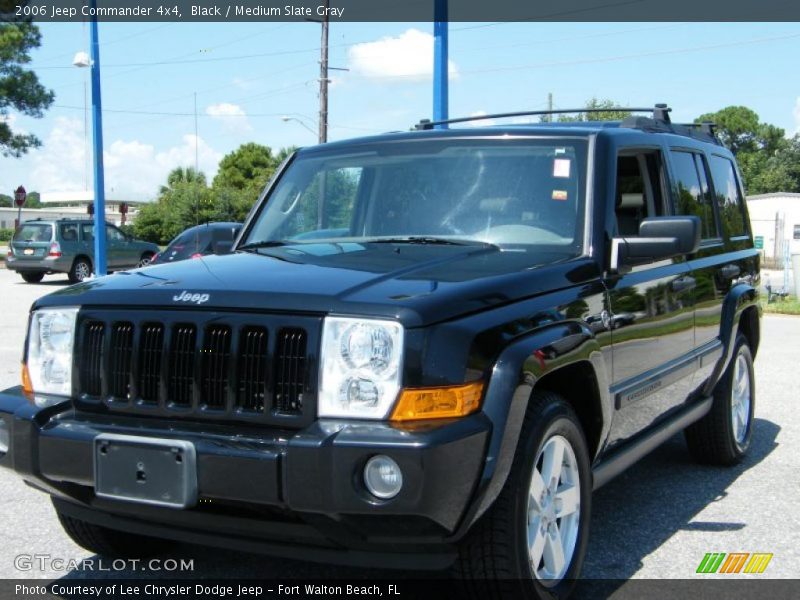 Black / Medium Slate Gray 2006 Jeep Commander 4x4