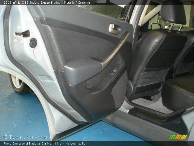 Desert Platinum Metallic / Graphite 2003 Infiniti G 35 Sedan