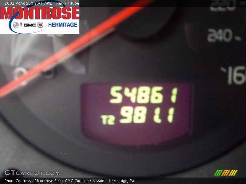 Red / Taupe 2002 Volvo S60 2.4T AWD