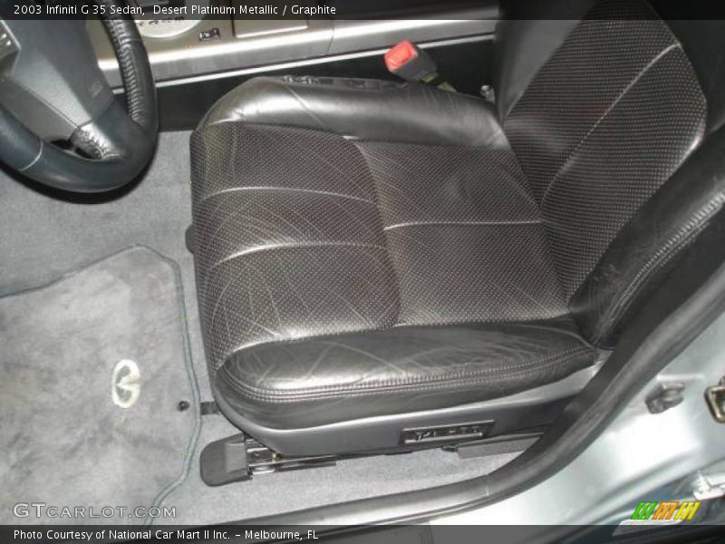 Desert Platinum Metallic / Graphite 2003 Infiniti G 35 Sedan