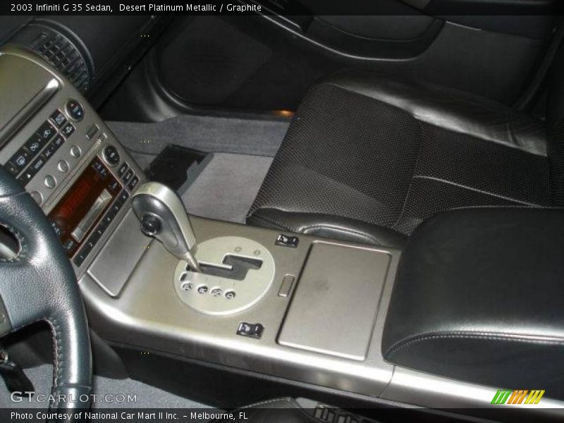 Desert Platinum Metallic / Graphite 2003 Infiniti G 35 Sedan