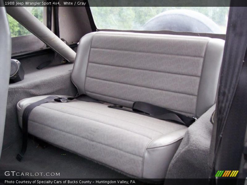White / Gray 1988 Jeep Wrangler Sport 4x4