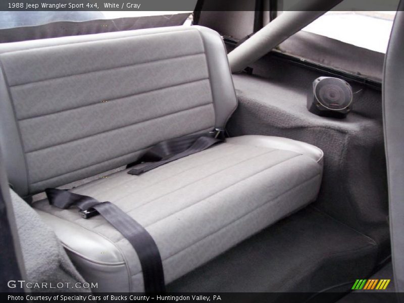 White / Gray 1988 Jeep Wrangler Sport 4x4