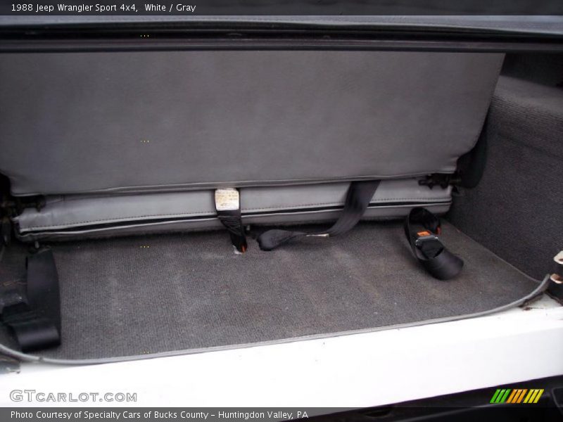 White / Gray 1988 Jeep Wrangler Sport 4x4