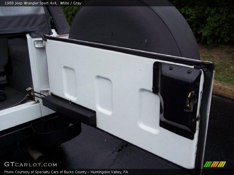 White / Gray 1988 Jeep Wrangler Sport 4x4
