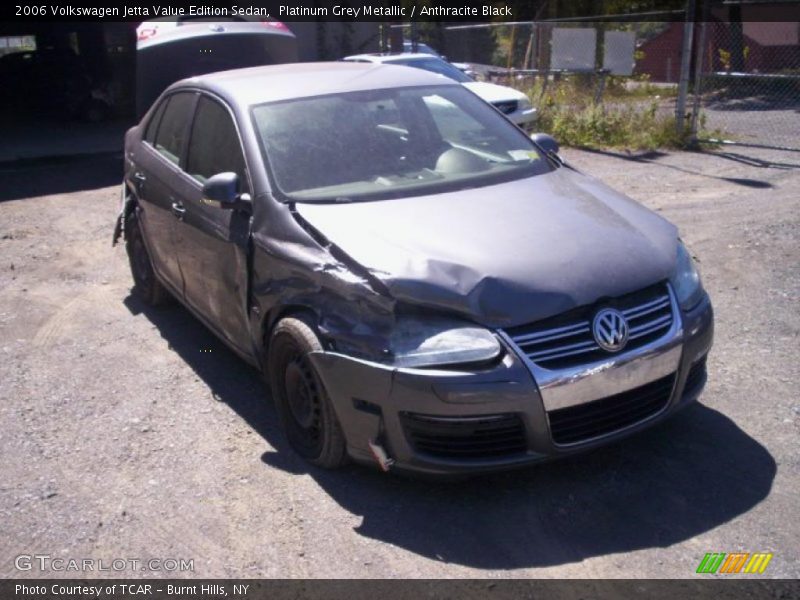Platinum Grey Metallic / Anthracite Black 2006 Volkswagen Jetta Value Edition Sedan