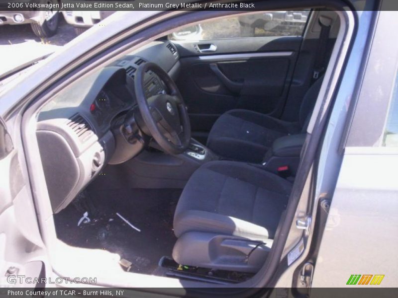 Platinum Grey Metallic / Anthracite Black 2006 Volkswagen Jetta Value Edition Sedan
