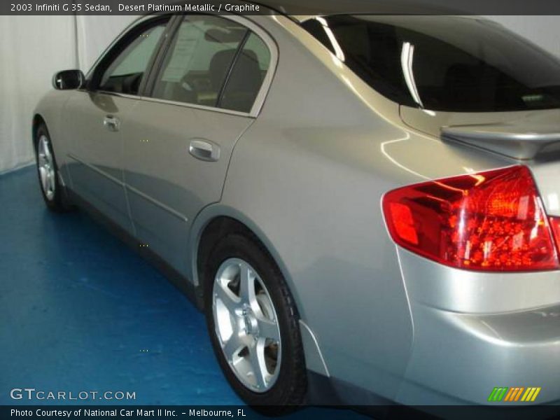 Desert Platinum Metallic / Graphite 2003 Infiniti G 35 Sedan