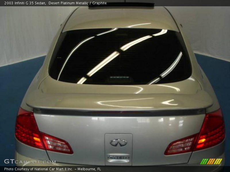 Desert Platinum Metallic / Graphite 2003 Infiniti G 35 Sedan