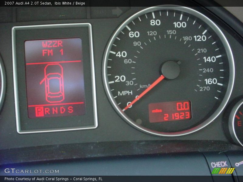 Ibis White / Beige 2007 Audi A4 2.0T Sedan