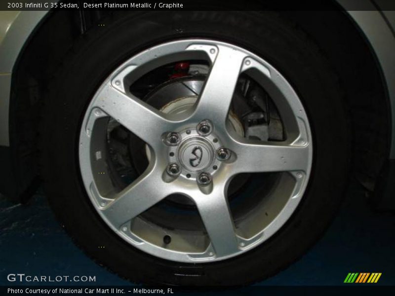 Desert Platinum Metallic / Graphite 2003 Infiniti G 35 Sedan