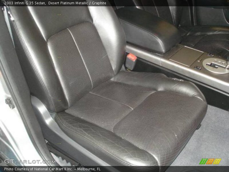 Desert Platinum Metallic / Graphite 2003 Infiniti G 35 Sedan
