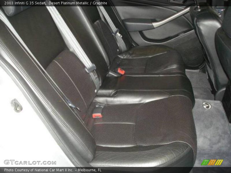 Desert Platinum Metallic / Graphite 2003 Infiniti G 35 Sedan