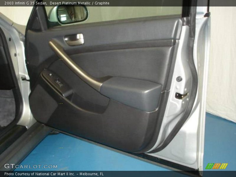 Desert Platinum Metallic / Graphite 2003 Infiniti G 35 Sedan