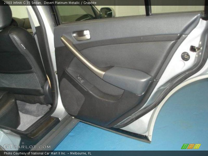 Desert Platinum Metallic / Graphite 2003 Infiniti G 35 Sedan