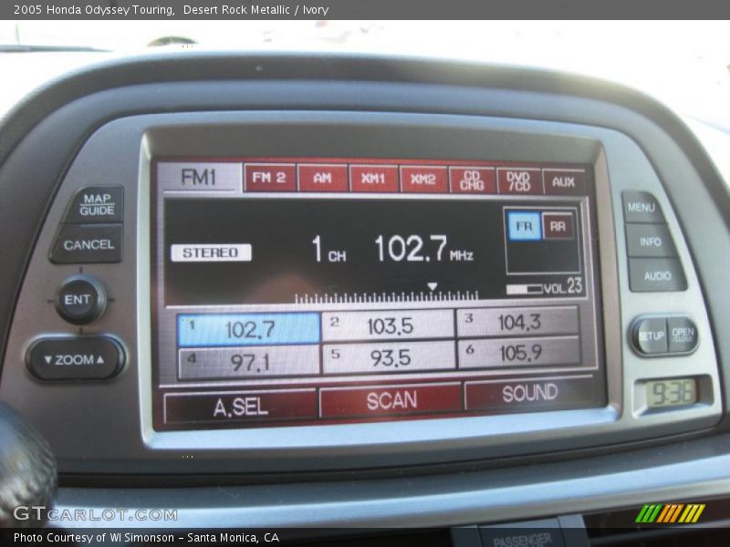 Desert Rock Metallic / Ivory 2005 Honda Odyssey Touring