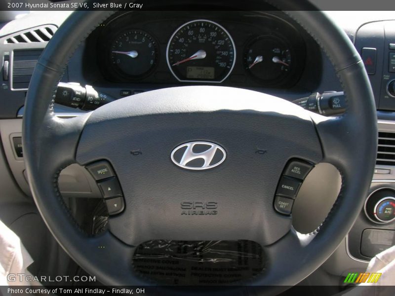 Silver Blue / Gray 2007 Hyundai Sonata SE V6