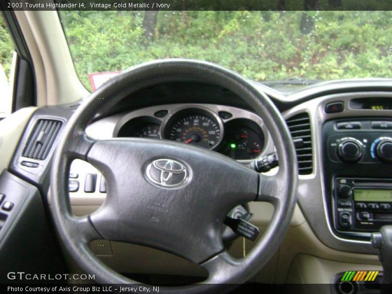 Vintage Gold Metallic / Ivory 2003 Toyota Highlander I4