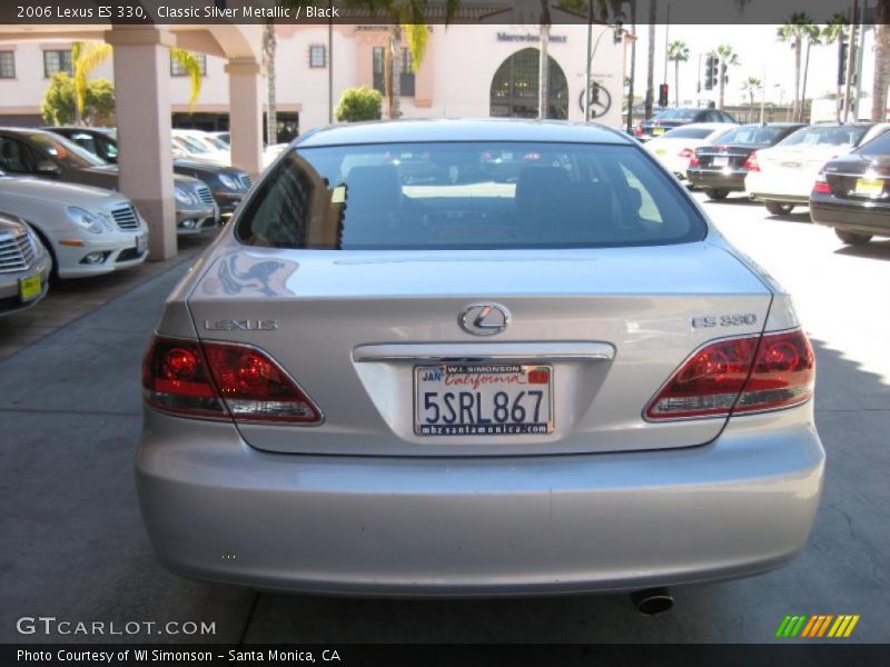 Classic Silver Metallic / Black 2006 Lexus ES 330